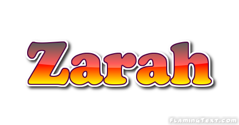 Zarah Logo | Herramienta de diseño de nombres gratis de Flaming Text