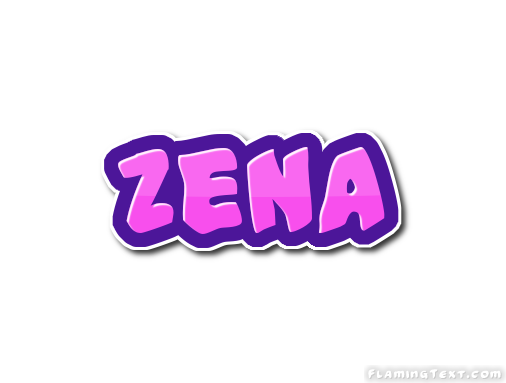 Zena Logo | Free Name Design Tool from Flaming Text