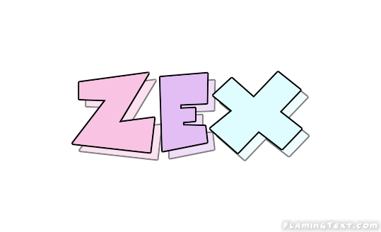 Zex Logotipo Ferramenta de Design de Nome Gratis a partir de Texto ...