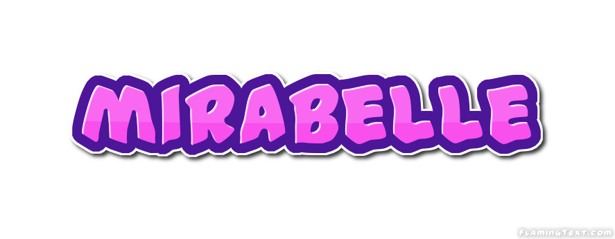 mirabelle-flaming-text