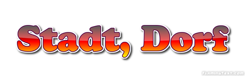 Stadt, Dorf Logo