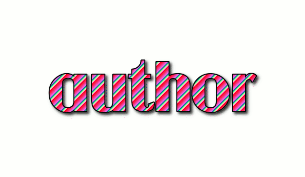 author Logo | Free Logo Design Tool from Flaming Text