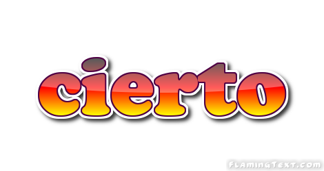 cierto Logo | Herramienta de diseño de logotipos gratuita de Flaming Text