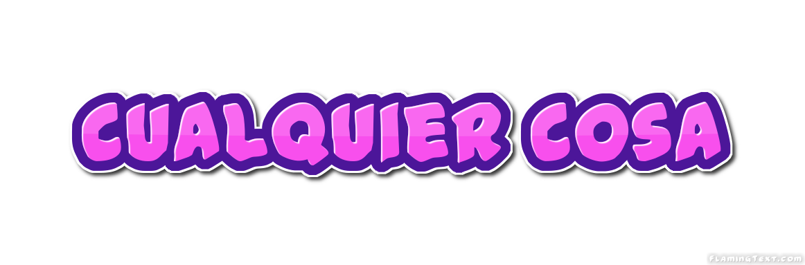 cualquier cosa Logo