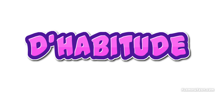 d'habitude Logo