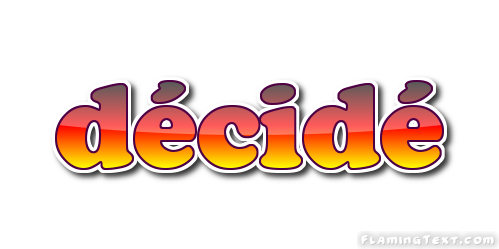 décidé Logo