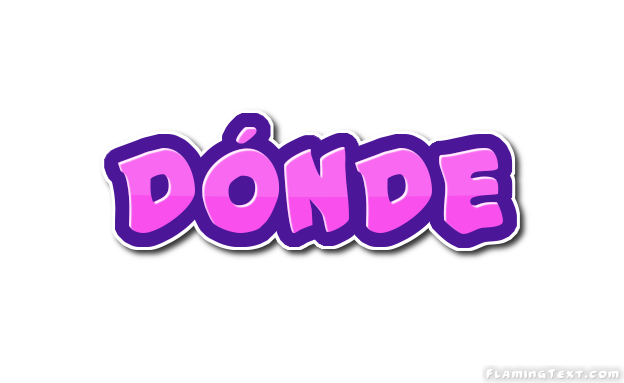 dónde Logo