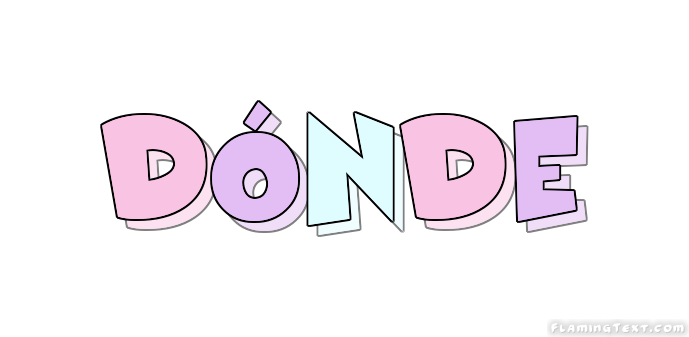 dónde Logo