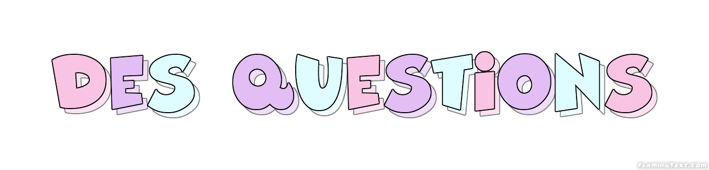 des questions Logo