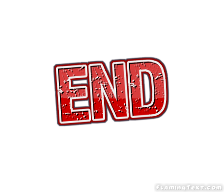 The End Logo Sign Clip Art