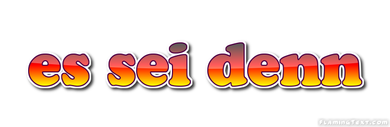 es sei denn Logo