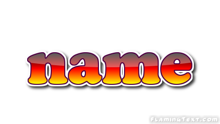 name Logo  Free Logo Design Tool from Flaming Text