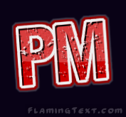 pm Logo  Free Logo Design Tool from Flaming Text