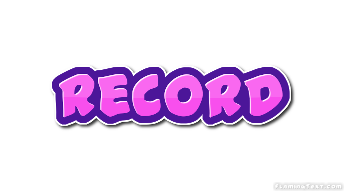 record Logo | Outil de conception de logo gratuit de Flaming Text