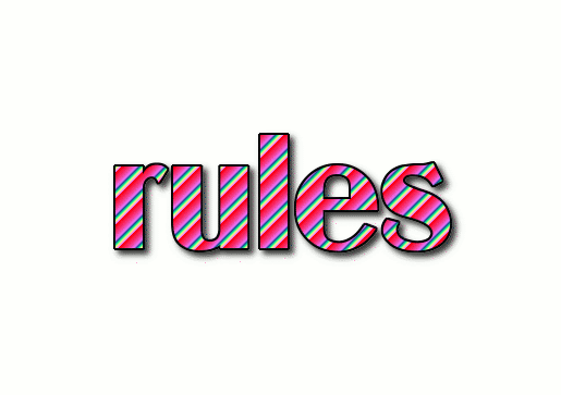 Rules Logo Free Logo Design Tool From Flaming Text