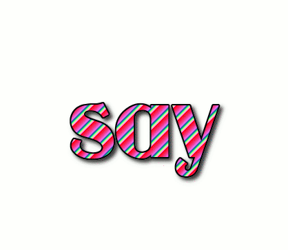 say Logo