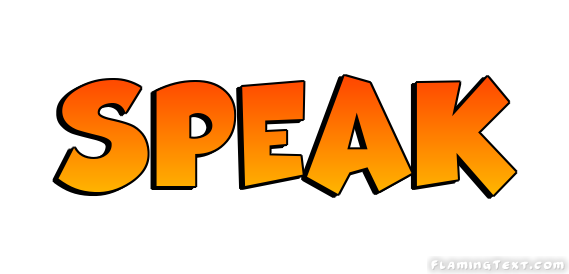 speak Logo | Free Logo Design Tool from Flaming Text
