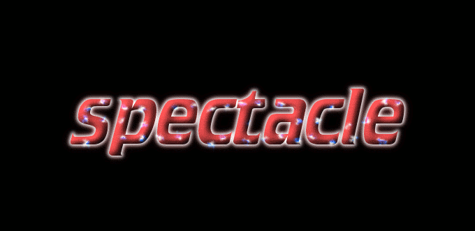 Spectacle Logo Outil De Conception De Logo Gratuit De Flaming Text