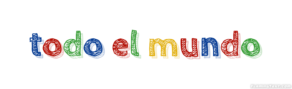 todo el mundo Logo | Herramienta de diseño de logotipos gratuita de Flaming  Text